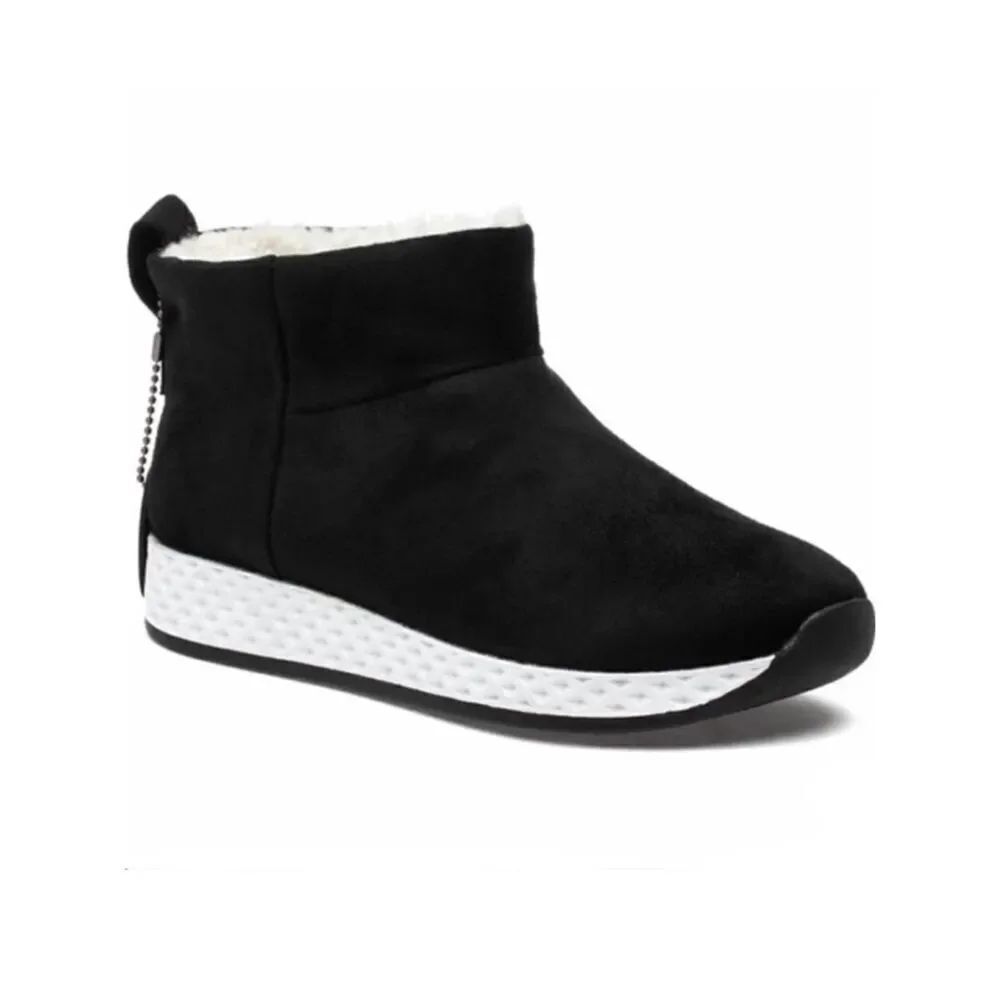 NWT J/SLIDES Sz 8 & 10 OLLIE Urban Sports Black Luxe Waterproof Suede Booties